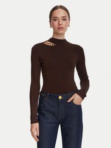 Marciano Guess Sweter G6YR07 Z1060 Brązowy Slim Fit. Brązowe swetry klasyczne Marciano Guess, m, z wiskozy, bez kołnierzyka. Za 589,99 zł.