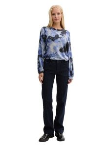 Tom Tailor Bluzka w kolorze niebieskim rozmiar: L. Niebieskie bluzki Tom Tailor, l, bez wzorów, bez kołnierzyka, bez ramiączek. Za 74,11 zł.