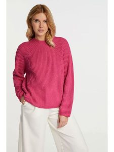 Rich & Royal Sweter w kolorze różowym rozmiar: L. Różowe swetry oversize Rich & Royal, l, bez wzorów, ze splotem, bez ramiączek. Za 180,06 zł.
