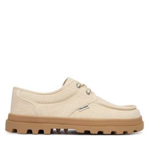 Półbuty Palladium. Brązowe półbuty Palladium, bez wzorów, bez obcasa, na płaskiej podeszwie, bez zapięcia. Za 379,99 zł.