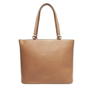 Torebka JENNY. Brązowe shopper bag Jenny, bez wzorów, bez dodatków. Za 139,99 zł.