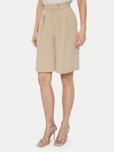 ViCOLO Bermudy TB1568 Beżowy Relaxed Fit. Brązowe szorty ViCOLO, bez wzorów, z materiału. Za 209,99 zł.