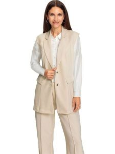 WITT WEIDEN Kamizelka w kolorze beżowym rozmiar: 44. Brązowe kamizelki WITT WEIDEN, bez wzorów, bez kołnierzyka, bez ramiączek, bez kaptura. Za 91,99 zł.