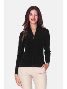 ASSUILI Kardigan w kolorze czarnym rozmiar: 42. Czarne kardigany Assuili, z kaszmiru. Za 129,95 zł.