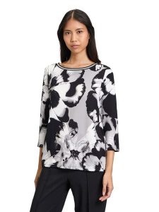 Betty Barclay Bluza w kolorze szaro-czarnym rozmiar: 42. Czarne bluzy Betty Barclay, bez wzorów, bez kaptura. Za 113,99 zł.