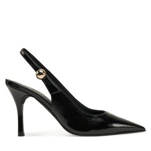 Szpilki Furla. Czarne szpilki Furla, bez wzorów, bez obcasa. Za 649,99 zł.