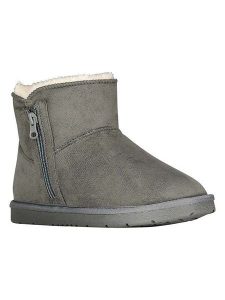 Geographical Norway Botki zimowe "Ozipnat" w kolorze szarym rozmiar: 40. Szare botki Geographical Norway, na zimę, bez wzorów, z futra, bez obcasa, bez zapięcia. Za 121,99 zł.