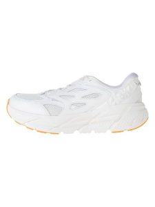 HOKA ONE ONE Buty "Clifton L Athletics" w kolorze białym do biegania rozmiar: 38 2/3. Białe buty sportowe Hoka One One, bez wzorów, z materiału, bez zapięcia, do biegania. Za 377,74 zł.