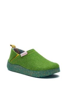 Comfortfusse Kapcie w kolorze zielonym rozmiar: 39. Zielone kapcie Comfortfüße, bez wzorów, z materiału. Za 204,96 zł.