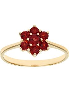 Revoni Złoty pierścionek z granatem rozmiar: 50. Czerwone pierścionki Revoni, z granatem, złote. Za 1 304,99 zł.