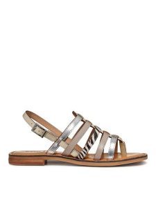 Geox Sandały D Maddalusiac D65YMB 0N6QS C5Y1S Kolorowy. Sandały Geox, bez wzorów, ze skóry, bez obcasa, na płaskiej podeszwie, bez zapięcia. Za 389,99 zł.