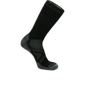 Skarpety Trekkingowe unisex Smartwool Hike Full Cushion Crew Socks. Czarne skarpetki Smartwool, bez wzorów, z wełny. Za 139,99 zł.