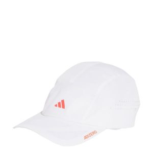 Czapka Runningxadizero Lightweight CLIMACOOL. Białe czapki ADIDAS, bez wzorów. Za 139,00 zł.