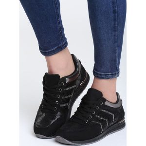 Czarne Buty Sportowe Black Flame. Buty sportowe marki Born2be. Za 69,99 zł.