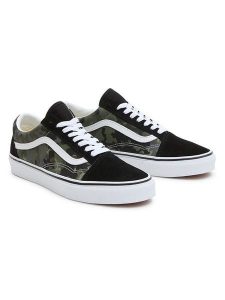 Vans Skórzane sneakersy "Old Skool" w kolorze czarno-oliwkowym rozmiar: 43. Brązowe trampki Vans, bez wzorów, bez zapięcia. Za 163,26 zł.
