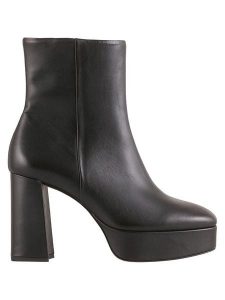 Högl Skórzane botki "Nora" w kolorze czarnym rozmiar: 41,5. Czarne botki HÖGL, bez wzorów, bez obcasa, bez zapięcia. Za 403,15 zł.