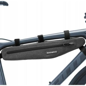 Sakwa rowerowa na ramę Rockbros 1,5L trójkątna. Szare torebki klasyczne ROCKBROS, bez wzorów, bez dodatków. Za 129,00 zł.