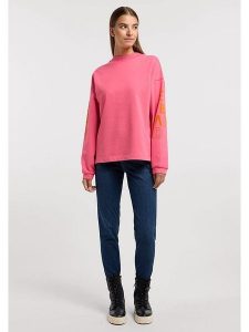 ELBSAND Bluza "Lilja" w kolorze różowym rozmiar: XS. Różowe bluzy ELBSAND, xs, bez wzorów, bez kaptura. Za 114,17 zł.