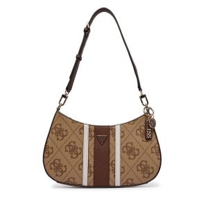 Torebka Guess. Brązowe torebki klasyczne Guess, z aplikacjami, bez dodatków. Za 529,99 zł.