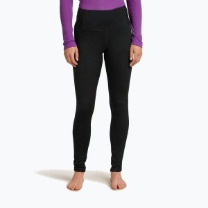 Legginsy termoaktywne damskie icebreaker Merino 200 Oasis High Rise. Czarne legginsy Icebreaker, bez wzorów, sportowe. Za 412,99 zł.
