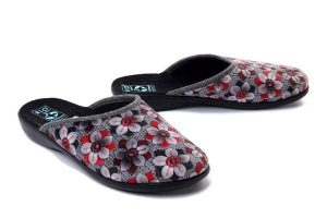 ADANEX 28263 DIL3VV SZ/CZ, kapcie damskie. Szare kapcie Adanex, bez wzorów. Za 37,79 zł.