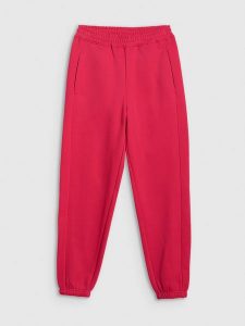 4F Spodnie dresowe joggery damskie - czerwone XL. Czerwone spodnie dresowe 4f, xl, bez wzorów, z bawełny. Za 149,99 zł.