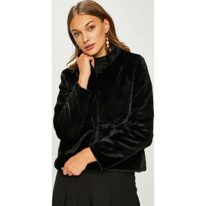 Answear - Kurtka. Czarne kurtki ANSWEAR, z materiału. Za 229,90 zł.