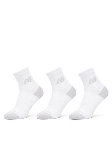 New Balance Skarpety długie Active Cushion Quarter Socks LAS35204WT Biały. Białe skarpetki New Balance, bez wzorów, z materiału. Za 99,99 zł.