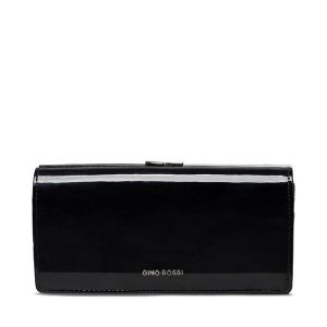 Portfel GINO ROSSI. Czarne portfele Gino Rossi, bez wzorów. Za 199,99 zł.