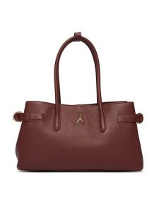 Patrizia Pepe Torebka 8B0305/L162 Brązowy. Brązowe kuferki Patrizia Pepe, bez wzorów, ze skóry, bez dodatków. Za 1 709,00 zł.