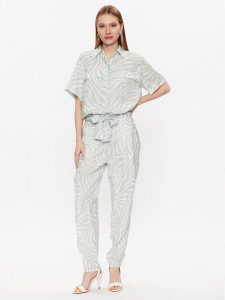 Marc Aurel Kombinezon 6799 1001 93179 Zielony Loose Fit. Zielone sukienki Marc Aurel, bez wzorów, z lyocellu, bez kołnierzyka, bez ramiączek. Za 669,99 zł.