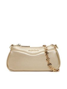 Valentino Torebka Elly VBS9IP13 Złoty. Żółte listonoszki Valentino, bez wzorów, ze skóry, bez dodatków. Za 359,99 zł.
