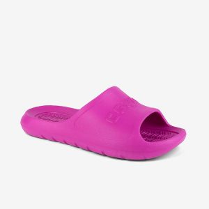 Coqui Viki damskie klapki slip-on, Coquiair, orchid dusk. Czerwone klapki Coqui, bez wzorów, z materiału, bez obcasa. Za 125,99 zł.