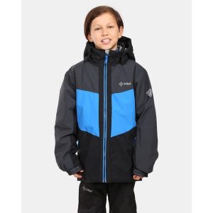 Giacca da sci da ragazzo Kilpi ATENI-JB. Szare kurtki Kilpi, na zimę, bez wzorów, bez kaptura. Za 318,77 zł.