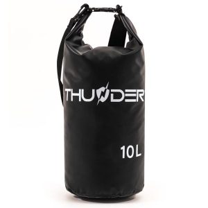 Worek wodoodporny, torba wodoszczelna, plecak turystyczny na deskę SUP 10L. Czarne plecaki THUNDER. Za 30,00 zł.