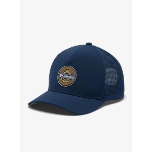 Czapka z daszkiem Columbia Mountaincap 3D Stretch Snap Back. Niebieskie czapki Columbia, bez wzorów, sportowe. Za 123,99 zł.