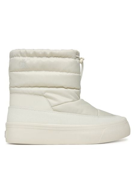 Calvin Klein Śniegowce Vulc Flatf Snowboot Nylon Mix Mg YW0YW01977 Biały. Białe buty zimowe Calvin Klein, z materiału, bez obcasa, bez zapięcia. Za 249,99 zł.