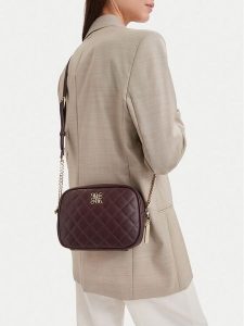 Nine West Torebka CEO-SUBTLE ELEGANCE-LA321-1237 Brązowy. Brązowe torebki klasyczne Nine West, bez wzorów, ze skóry, bez dodatków. Za 199,99 zł.