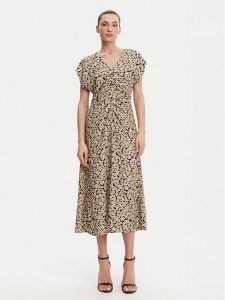 French Connection Sukienka codzienna 71YCV Khaki Regular Fit. Brązowe kombinezony French Connection, bez wzorów, z wiskozy, bez kołnierzyka, bez ramiączek. Za 339,99 zł.