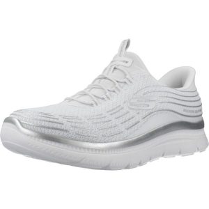 Buty SKECHERS PLUS SOFT LUSTER Biały. Białe buty trekkingowe Skechers, z syntetyku, bez zapięcia. Za 406,99 zł.