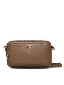 Tommy Hilfiger Torebka Th Icon Camera Bag AW0AW18120 Brązowy. Brązowe listonoszki TOMMY HILFIGER, bez wzorów, ze skóry, bez dodatków. Za 529,99 zł.