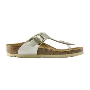 Klapki Birkenstock Gizeh Bs Jr 1015592 żółte. Żółte klapki bez wzorów, z materiału, bez obcasa. Za 425,71 zł.