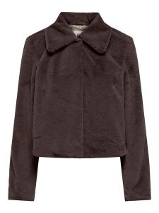 JDY Kurtka "Macy" w kolorze brązowym ze sztucznego futerka rozmiar: XL. Brązowe kurtki JDY, xl, bez wzorów, bez kaptura. Za 169,95 zł.