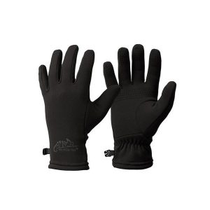 Rękawice turystyczne jesienno zimowe Trekker Outback. Czarne rękawiczki HELIKON-TEX, na zimę, bez wzorów. Za 102,99 zł.