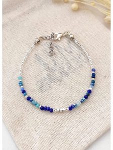 Atelier MIU Pozłacana bransoletka rozmiar: onesize. Niebieskie bransoletki Atelier MIU, z perłą, pozłacane. Za 34,99 zł.