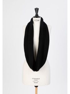 Perfect Cashmere Szal-koło "Clody" w kolorze czarnym - 65 x 40 cm rozmiar: onesize. Czarne szaliki Perfect Cashmere, bez wzorów, z kaszmiru. Za 311,85 zł.