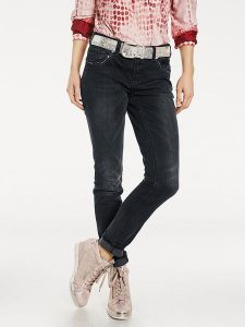 Heine Dżinsy - Slim fit - w kolorze czarnym rozmiar: 36. Czarne jeansy Heine, bez wzorów. Za 175,26 zł.