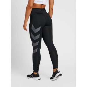 Damskie wysokie legginsy Hummel MT Paris. Czarne legginsy Hummel, bez wzorów, z dżerseju. Za 217,50 zł.