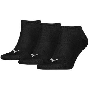 Skarpety Unisex Dla Dorosłych 261080001 (zestaw 3 Sztuk). Czarne skarpetki Puma, bez wzorów. Za 73,99 zł.