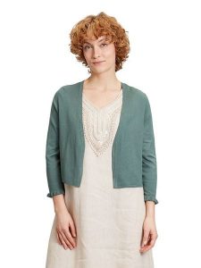 CARTOON Kardigan w kolorze zielonym rozmiar: 36. Zielone kardigany Cartoon, bez wzorów, bez ramiączek. Za 69,99 zł.